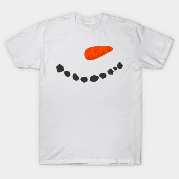 kawaii Snoman Face T-Shirt by BadrooGraphics Store